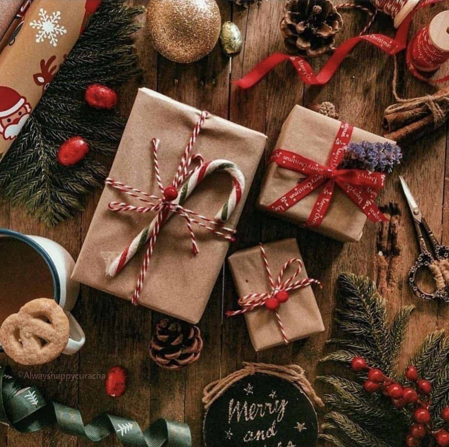 Presents on the floor